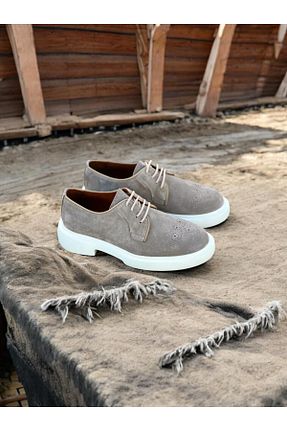 کفش کژوال بژ مردانه پاشنه کوتاه (1 - 4 سانتی متر) ByItallanoshoes - کد 924690579