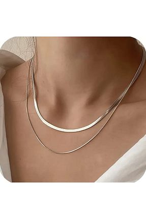 گردنبند استیل ( فولاد ) طوسی زنانه استیل ضد زنگ Perry Accesories - کد 924699140