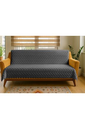 کاور مبل طوسی مخملی Sivalde - کد 925383766