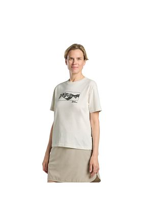 تیشرت اسپرت سفید زنانه پنبه ای Jack Wolfskin - کد 924701988