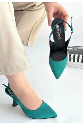 کفش مجلسی سفید زنانه پاشنه نازک HACESHOP - کد 924707458
