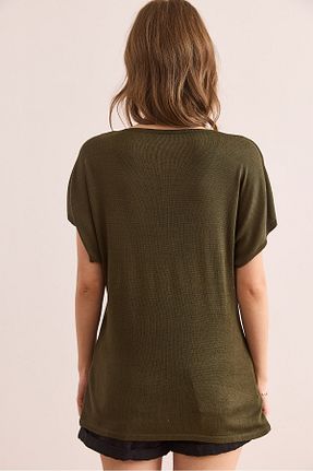 بلوز خاکی زنانه ساده Olalook - کد 924548025