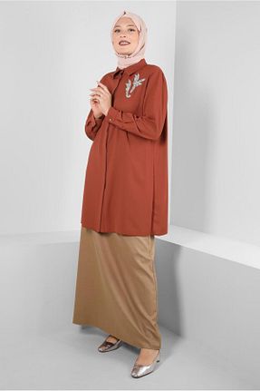 دامن حجاب بژ زنانه رگولار Alvina - کد 803518610