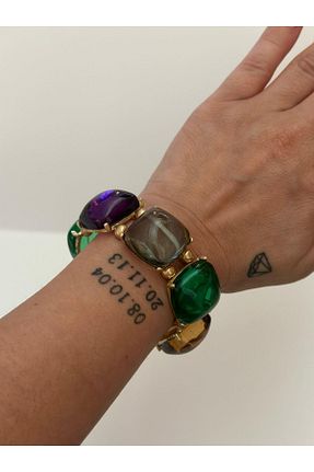 دستبند جواهر رنگی زنانه شیشه MyladyAccessoriess - کد 823343046