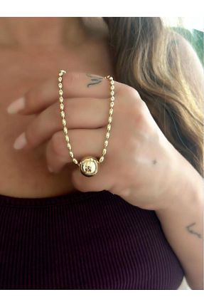 گردنبند استیل ( فولاد ) رنگی زنانه روکش طلا MyladyAccessoriess - کد 834897369