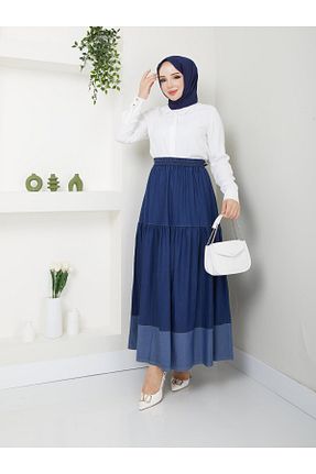 دامن حجاب سرمه ای زنانه رگولار Doque - کد 837009469