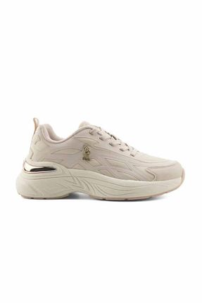 کفش پیاده روی بژ زنانه چرم مصنوعی U.S. Polo Assn. - کد 923874203