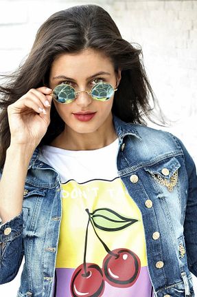 عینک آفتابی زرد زنانه 50 DENS - کد 923667102