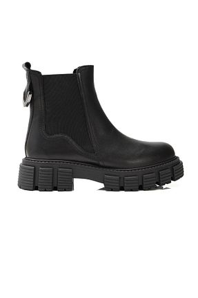 بوت / نیم بوت مشکی زنانه چرم خالص Greyder - کد 760109880