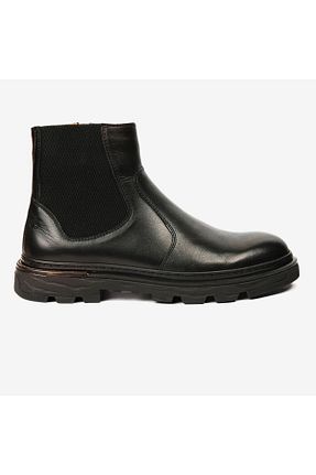 بوت / نیم بوت مشکی مردانه چرم خالص Greyder - کد 858691810