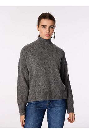 پلیور طوسی زنانه ساده Mustang - کد 924307340