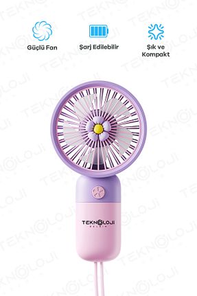 پنکه بنفش Mini Fan Teknoloji Gelsin - کد 923698621