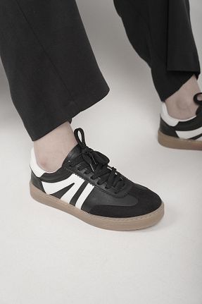 کفش اسنیکر مشکی زنانه بند دار Stilbagshoes - کد 923705651