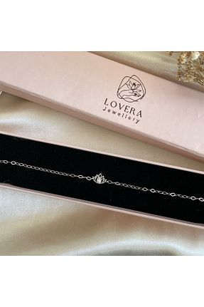 دستبند نقره سفید زنانه 925 عیار Lovera Jewellery - کد 787597128