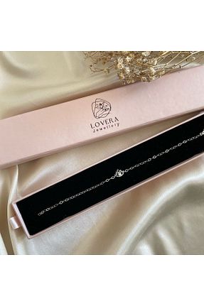 دستبند نقره سفید زنانه 925 عیار Lovera Jewellery - کد 787597128