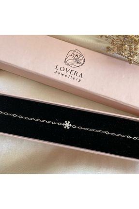 دستبند نقره سفید زنانه 925 عیار Lovera Jewellery - کد 787602614