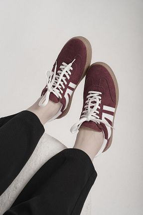 کفش اسنیکر زرشکی زنانه بند دار Stilbagshoes - کد 923705934