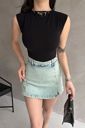 بلوز مشکی زنانه ساده Buklemoda - کد 923712394