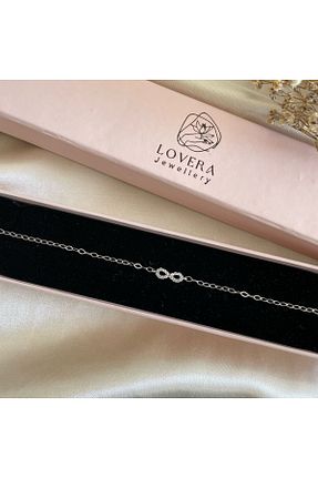 دستبند نقره سفید زنانه 925 عیار Lovera Jewellery - کد 787594358