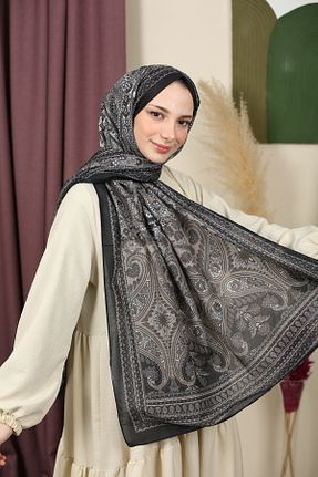 شال مشکی زنانه پنبه ای aldyoo - کد 923729171