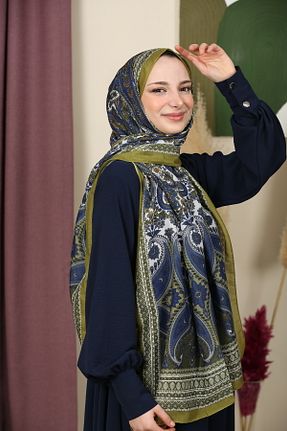 شال سبز زنانه پنبه ای aldyoo - کد 923729249