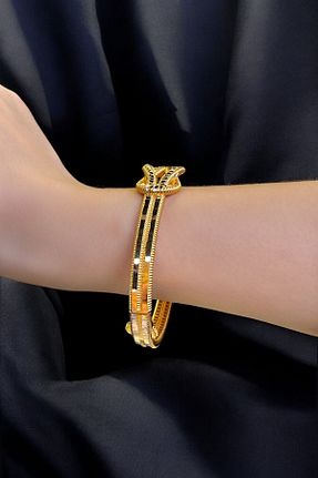 دستبند طلا زرد زنانه 14 عیار Altınaşkı - کد 923738630
