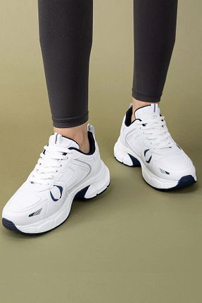 کفش اسنیکر سفید زنانه بند دار ARTSHOES - کد 923751257