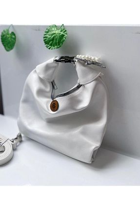 کیف دستی سفید زنانه چرم مصنوعی HC BAG - کد 923740683
