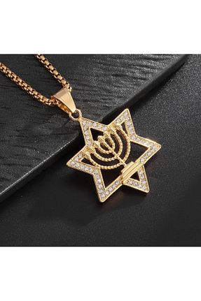 گردنبند استیل ( فولاد ) زرد زنانه استیل ضد زنگ LATITURCO - کد 923755082
