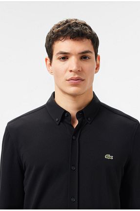 پیراهن مشکی مردانه اسلیم فیت Lacoste - کد 923756680