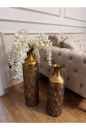 گلدان زرد فلزی THE LİNSE - کد 923755777