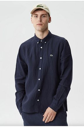 پیراهن سرمه ای مردانه رگولار Lacoste - کد 923756243