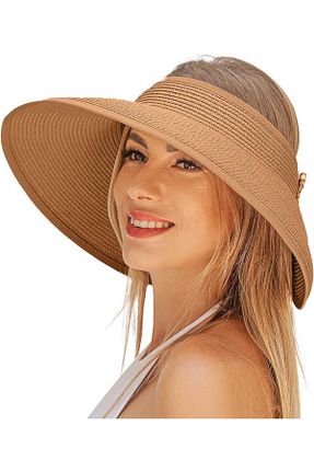 کلاه قهوه ای زنانه حصیر laviyonsa - کد 923755312