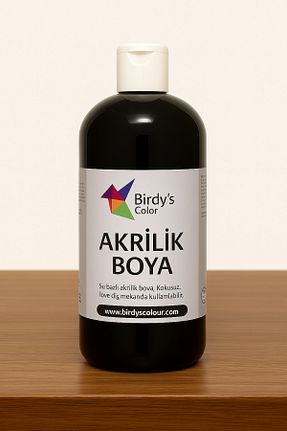 رنگ اکریلیک مشکی Birdys Color - کد 880237631