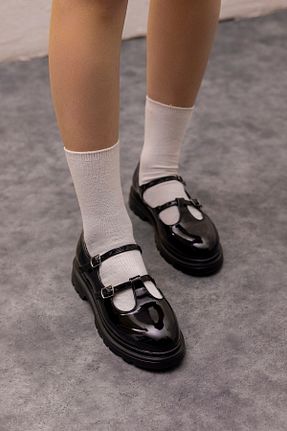کفش آکسفورد رنگی زنانه چرم مصنوعی MYPOPPİSHOES - کد 923763289