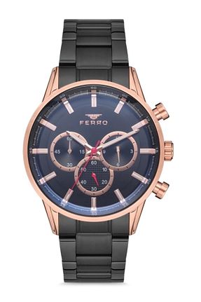 ساعت مچی مشکی مردانه 44 میلی متر FERRO - کد 211726455