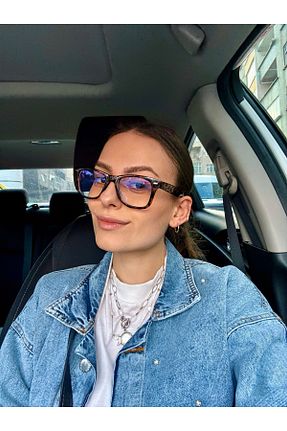 عینک محافظ نور آبی قهوه ای زنانه 50 Goldmine - کد 923775003