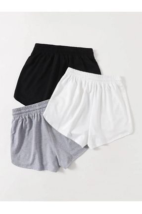 شلوارک و برمودا مشکی زنانه رگولار Duples - کد 850461001