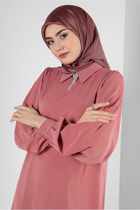 روسری صورتی پلی استر Alvina - کد 801205993