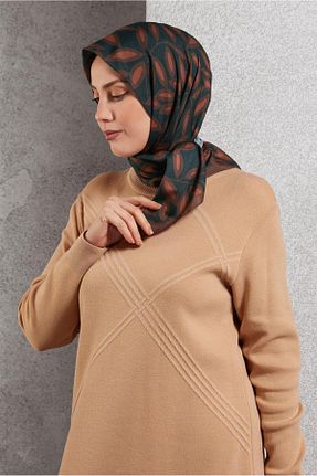 روسری نارنجی پلی استر Alvina - کد 889867157