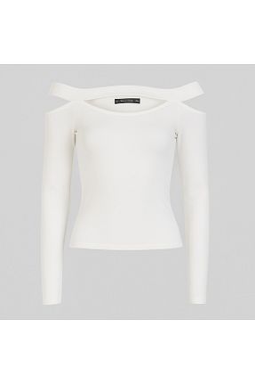 بلوز سفید زنانه ساده MODAMARKET - کد 852850949