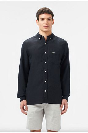 پیراهن مشکی مردانه رگولار Lacoste - کد 923785959