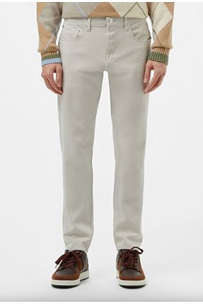 شلوار جین طوسی مردانه پاچه تنگ Lacoste - کد 923795983