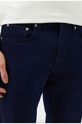 شلوار جین سرمه ای مردانه پاچه گشاد Lacoste - کد 923795981