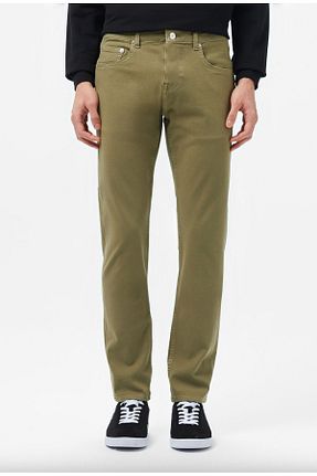 شلوار جین خاکی مردانه پاچه گشاد Lacoste - کد 923797373