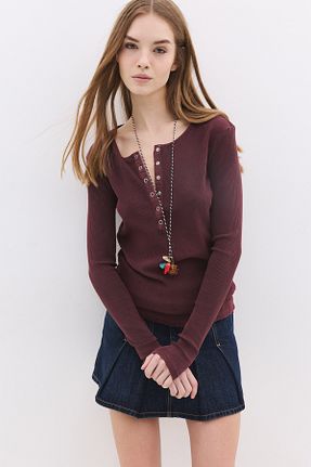 بادی زرشکی زنانه یقه ایستاده No Matter What - کد 923797429