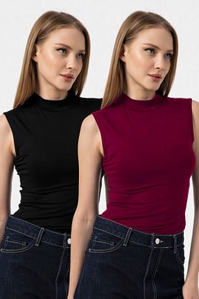 بادی مشکی زنانه یقه ایستاده VODENS - کد 897072896