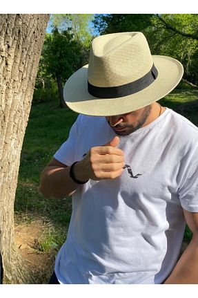 کلاه بژ مردانه حصیر laviyonsa - کد 923829928