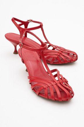 کفش پاشنه بلند کلاسیک قرمز زنانه چرم مصنوعی luvishoes - کد 923828031