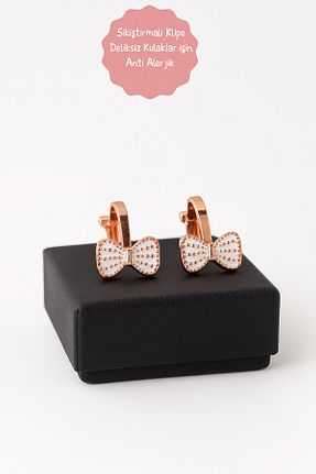 گوشواره جواهر سفید پوشش زاماک MakeWell - کد 899832544